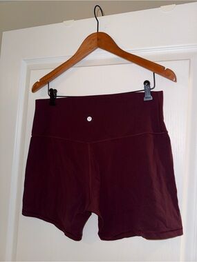 Lululemon Align Shorts High Rise 4” Inseam Size 14 Maroon
